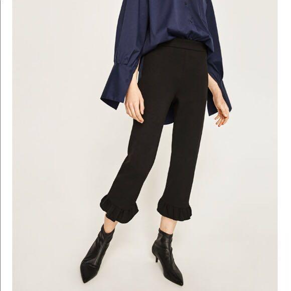 ruffle pants zara