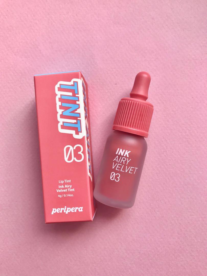 19 Peripera Ink Airy Velvet Tint 03 Cartoon Coral Health Beauty Makeup On Carousell