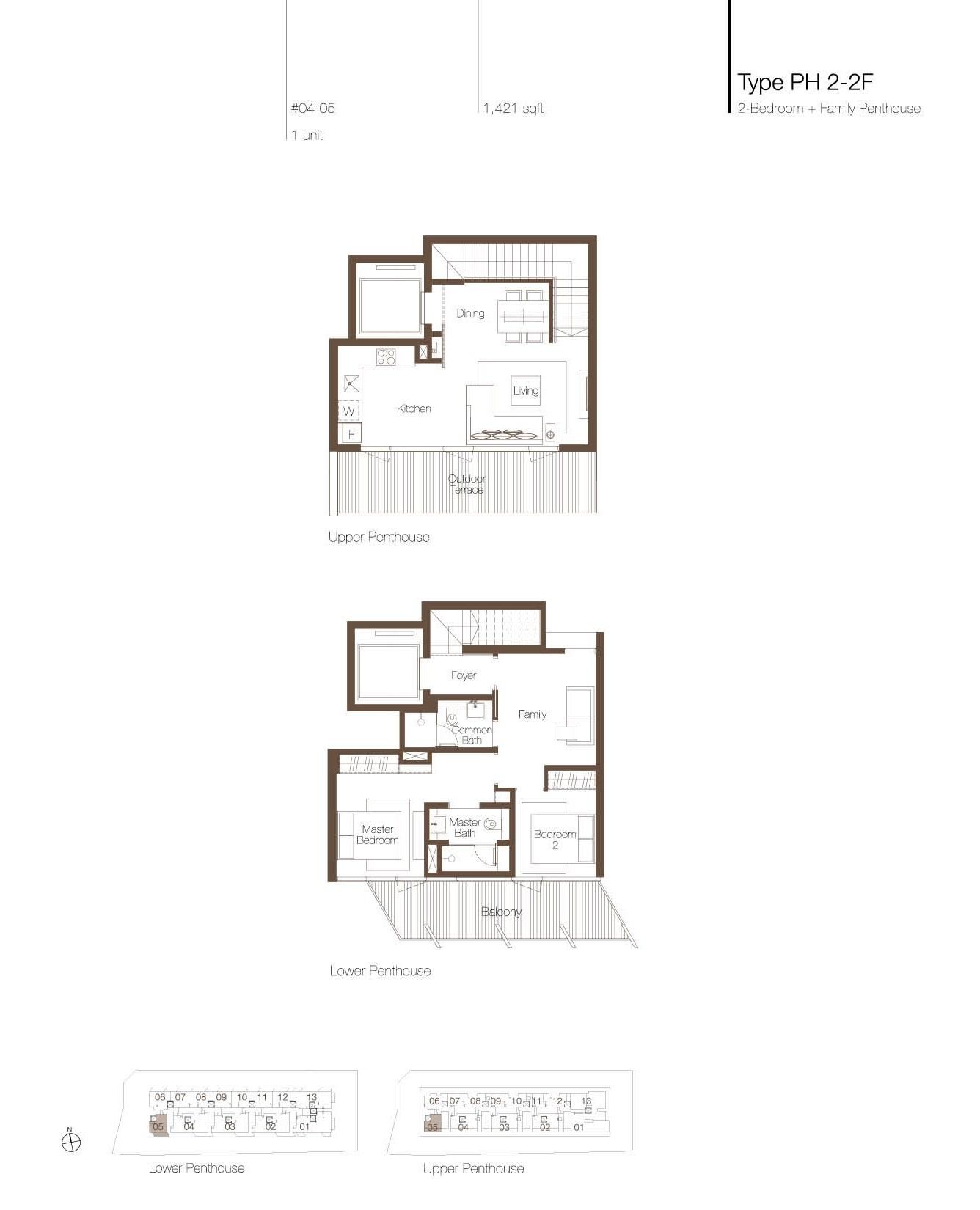 2-Bedroom Penthouse63227233452930111