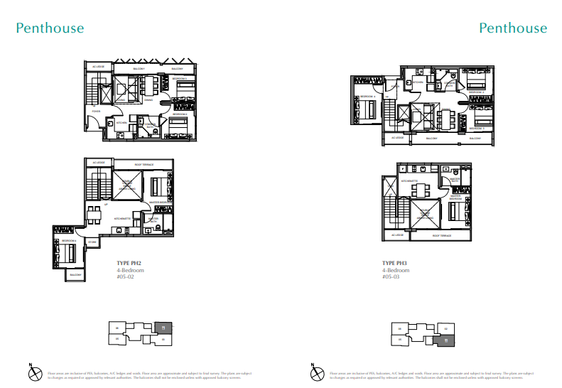4-Bedroom Penthouse63227232417154111