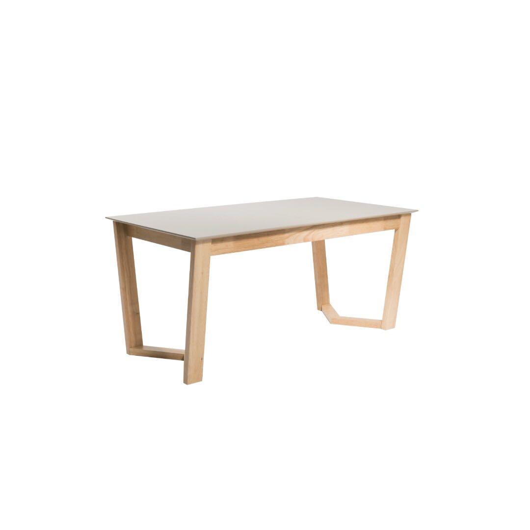 As Is Meera Extendable Dining Table 1 6m Taupe Grey 8 Furniture Tables Chairs On Carousell