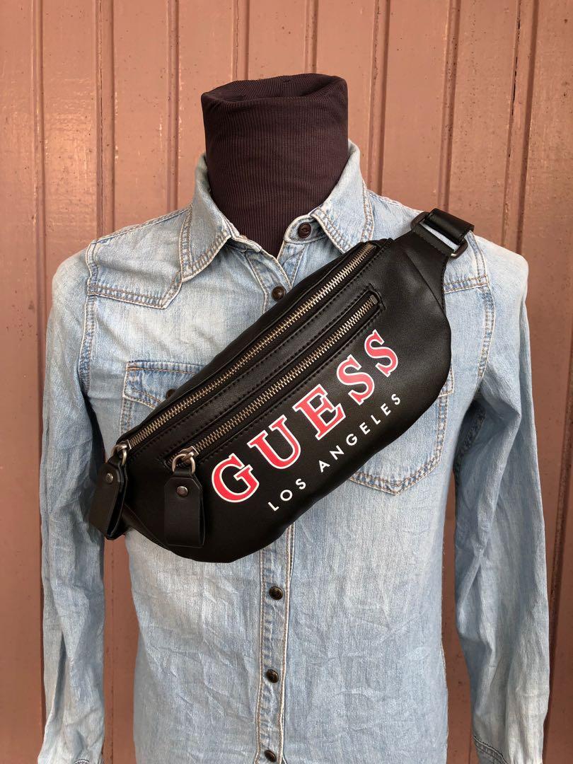 Guess fanny pack price clearance