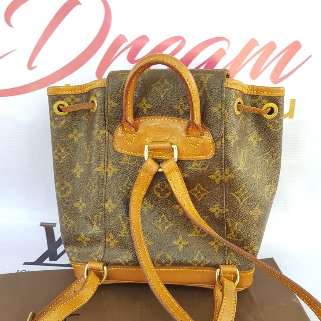 Authentic Louis Vuitton Montsouris Backpack Monogram ...