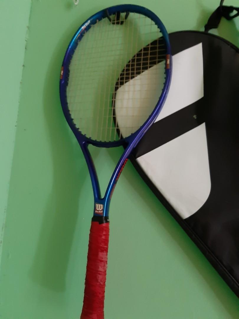 Bapau Raket Tenis Lapangan Wilson Hammer Olah Raga Perlengkapan Olahraga Lainnya Di Carousell
