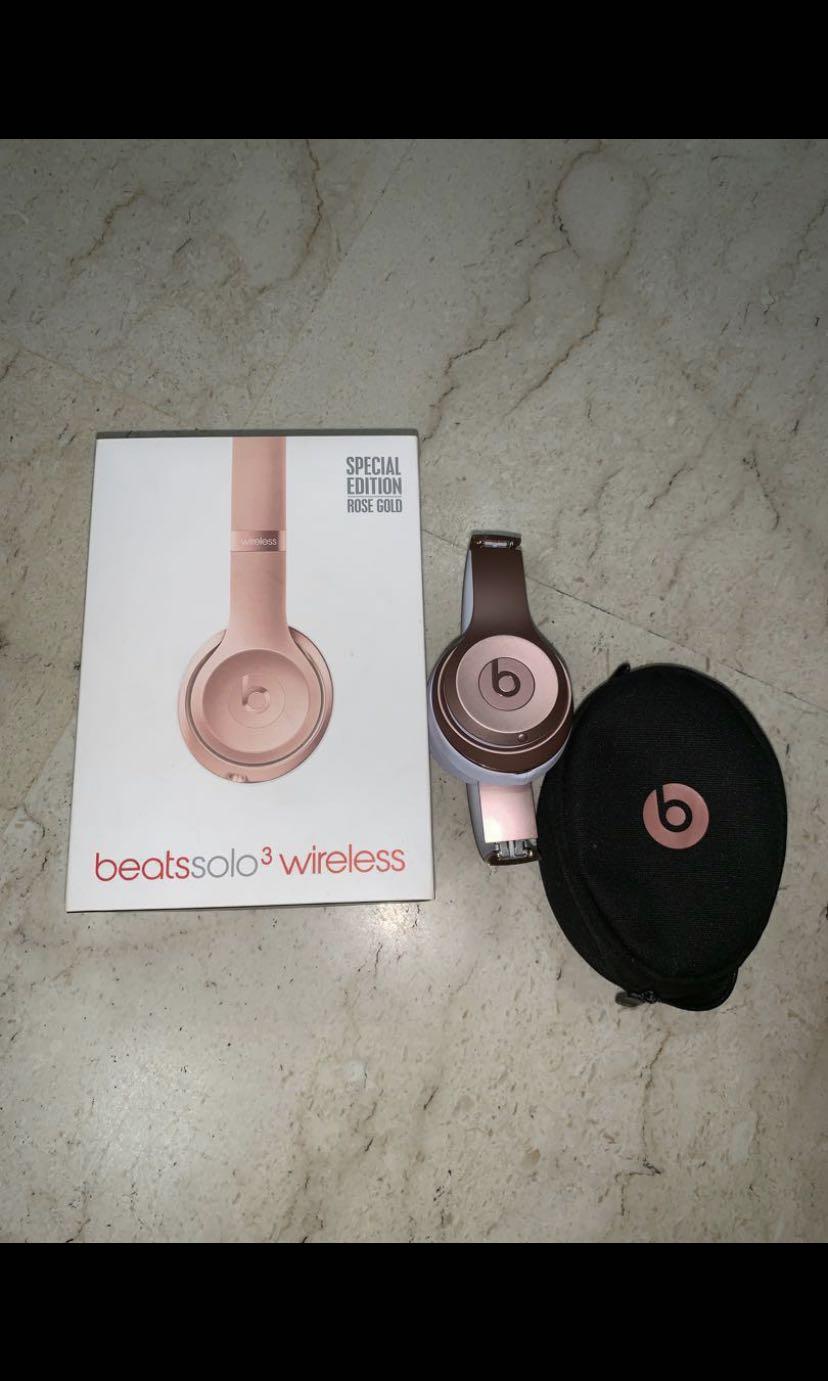 Beats Solo 3 Wireless Rose Gold Electronics Audio On Carousell
