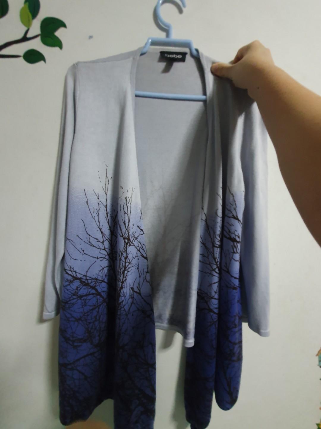 Bebe Ombre Blue Tree Cardigan Like Game Of Thrones Women S Fashion Tops Other Tops On Carousell Bebe Ombre Blue Tree Cardigan Like Game Of Thrones Women S Fashion Tops Other Tops On Carousell