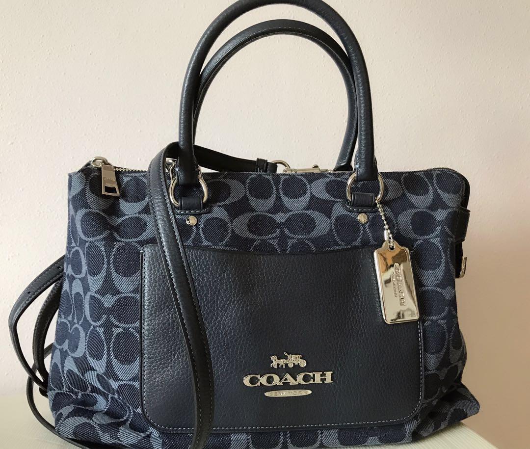 coach denim bag