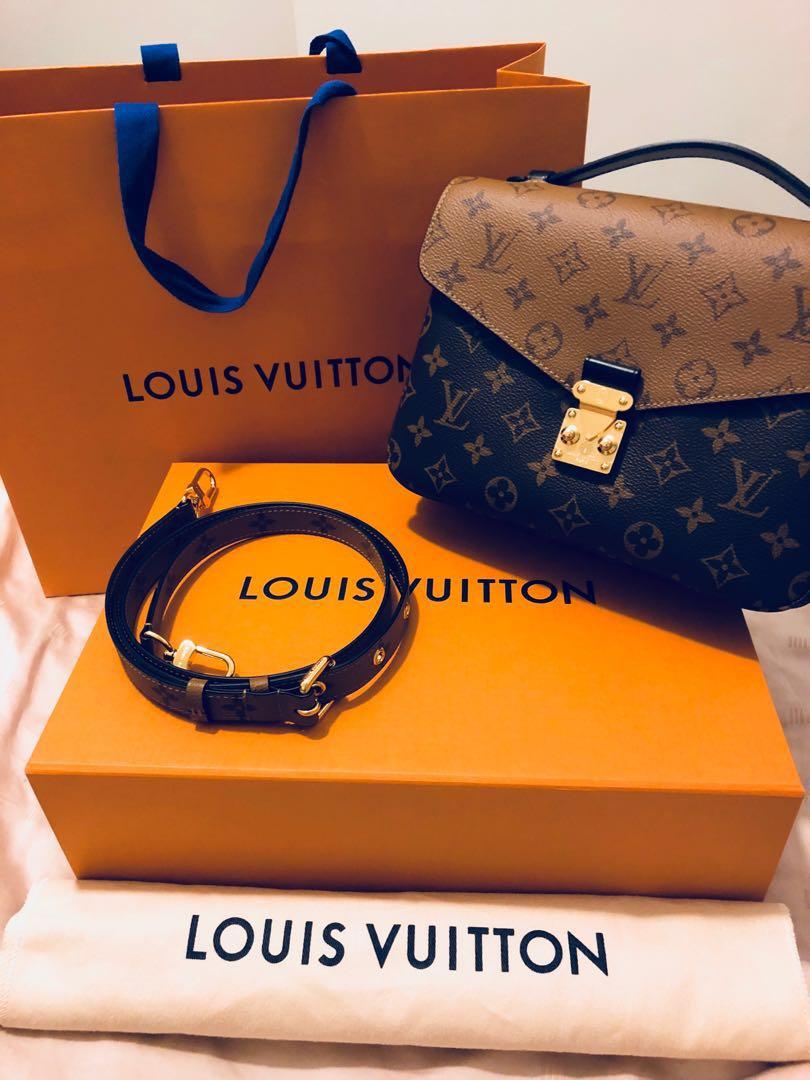 Authentic Brand New Louis Vuitton Pochette Métis Monogram Reverse