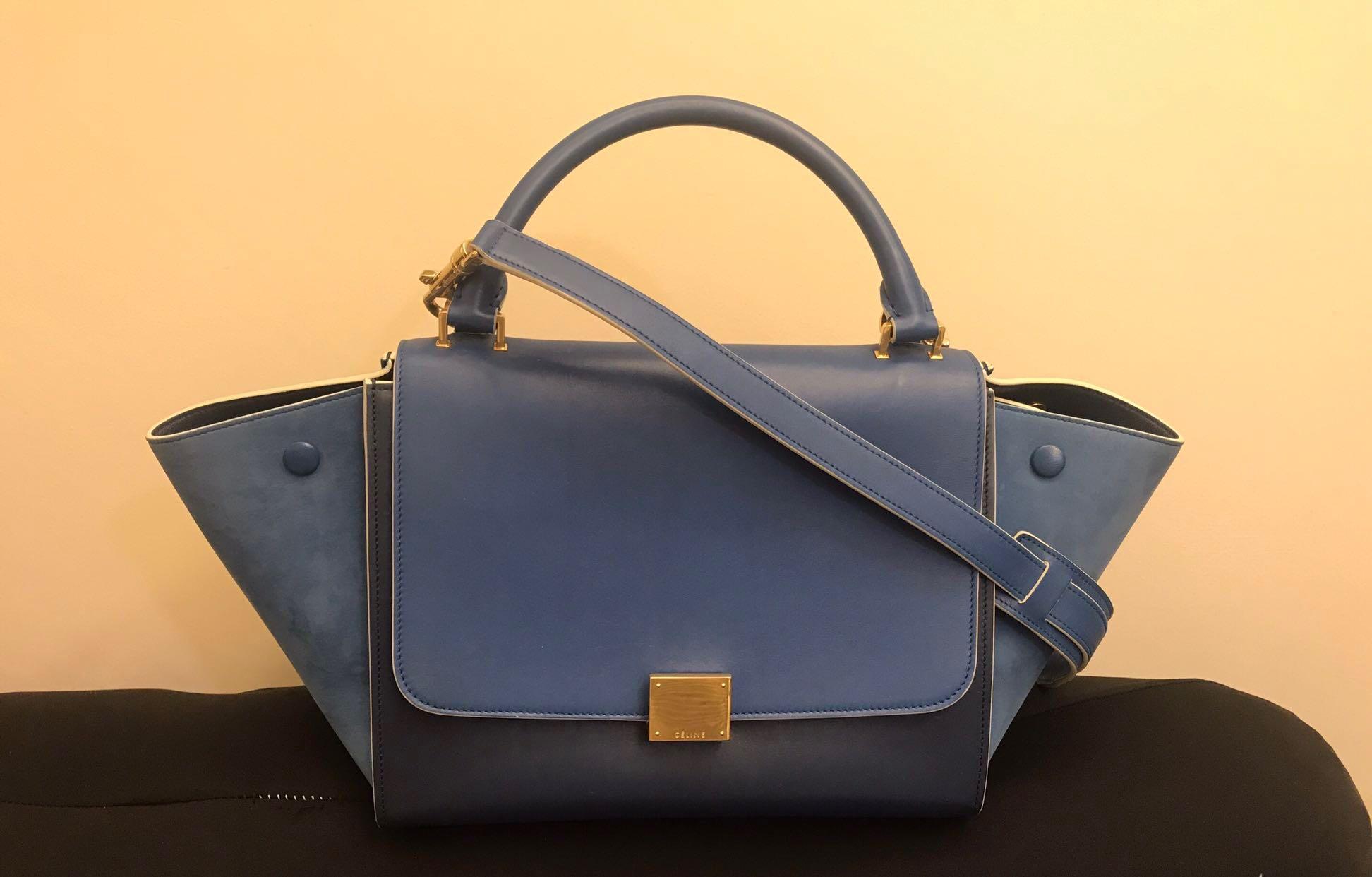 celine trapeze blue