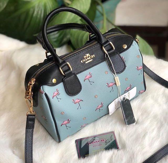 NWT Coach Snap Wallet With Flamingo... - Depop