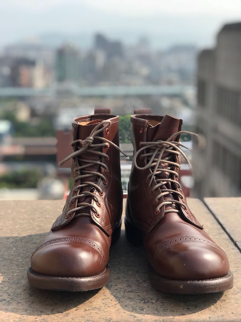 thursday boots wingtip brandy