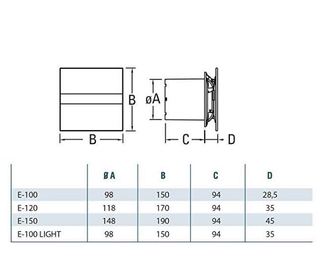 E1852 Cata E 100 Gth Accessory For Home 150 Mm 150 Mm White