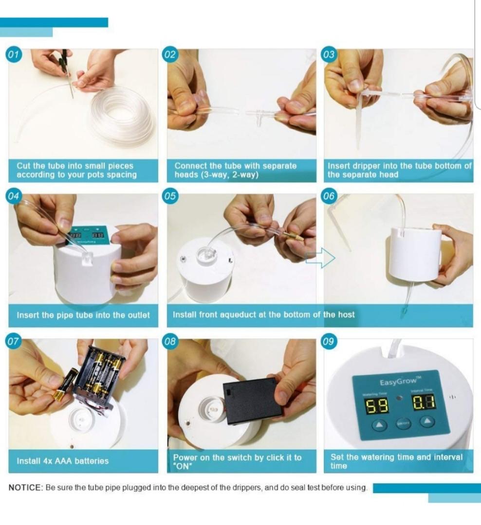 EasyGrow Automatic plant self watering system/Timers controller
