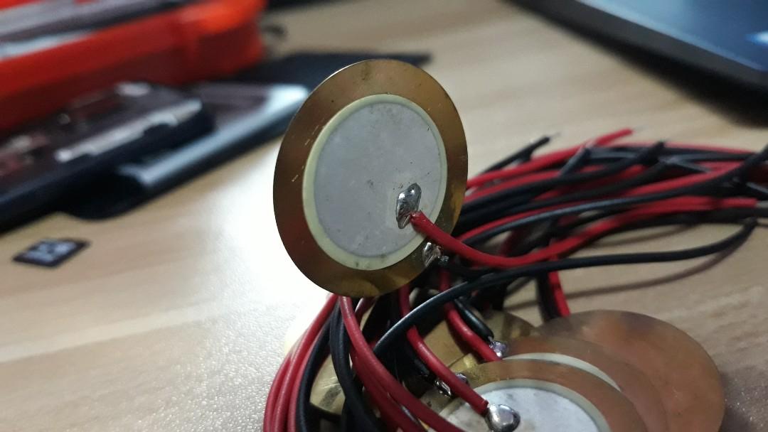 Electronic drum piezo sensor transducer, Hobbies & Toys, Music & Media