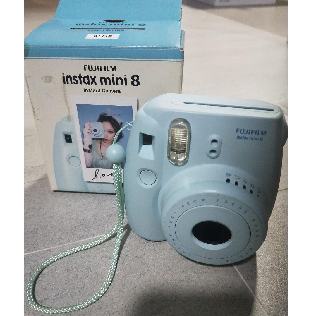 Fujifilm Instax Mini 8 Blue Polaroid Camera Photography Cameras Others On Carousell