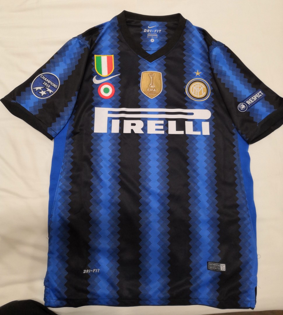 Inter Milan Home Jersey 2010-2011 #6 Lucio, Men's Fashion, Tops & Sets ...