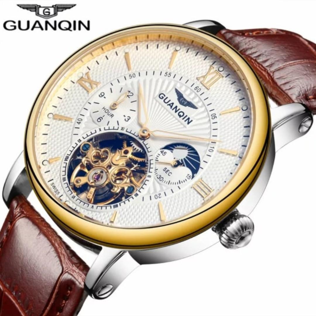 Jam Tangan Guanqin Tourbillon Automatic Ori Fesyen Pria Jam Tangan Di Carousell