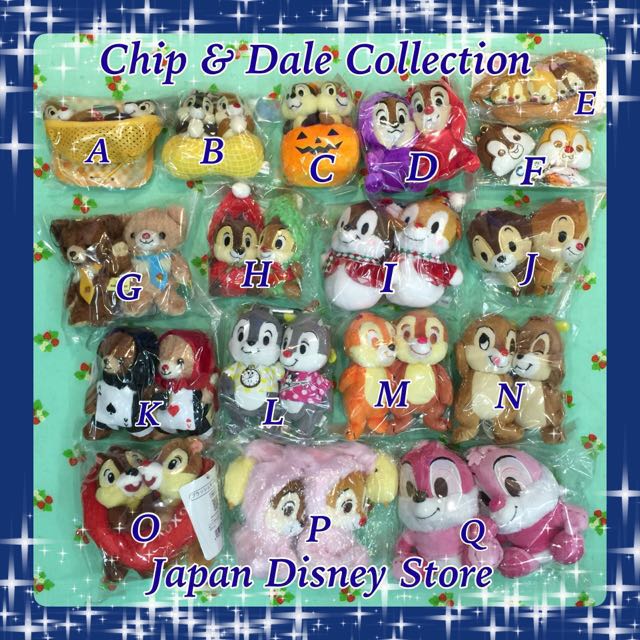 Japan Tokyo Disney Store Disneyland Disney Sea Chip \u0026 Dale