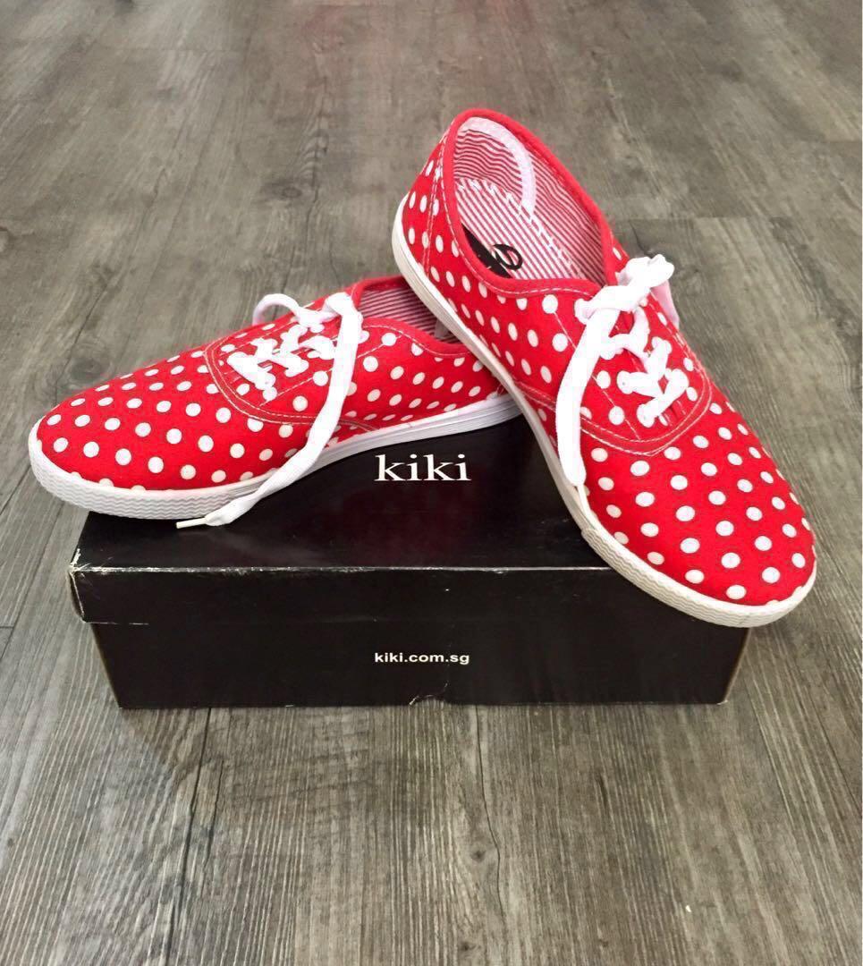 Kiki Sneakers Bright Red with White 