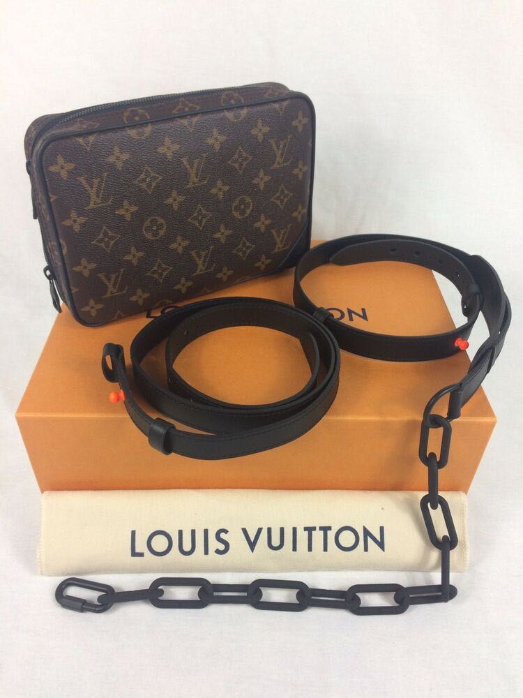 RARE Louis Vuitton Virgil Abloh UTILITY FRONT BAG, Luxury, Bags & Wallets  on Carousell