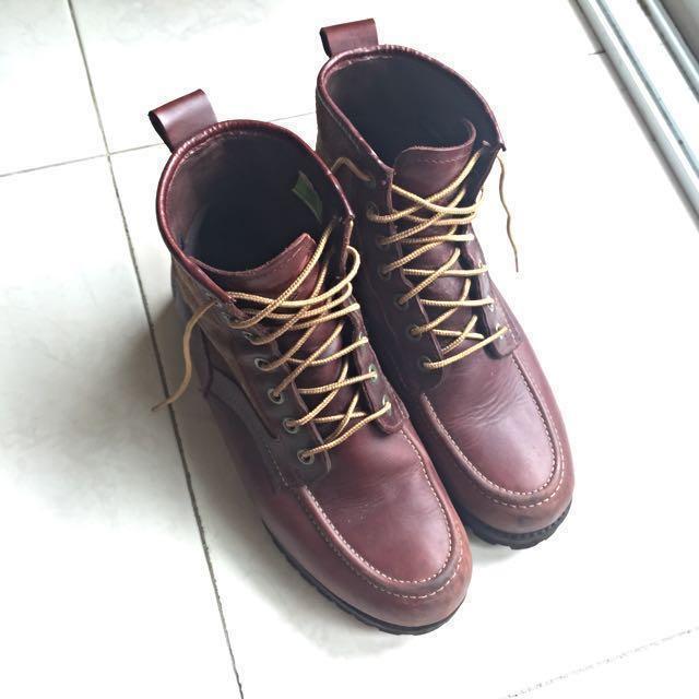 maroon timberland boots