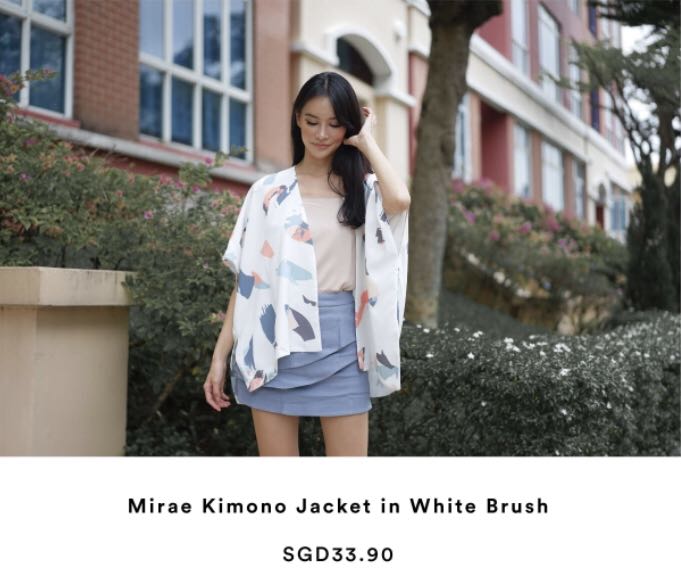 blush kimono cardigan