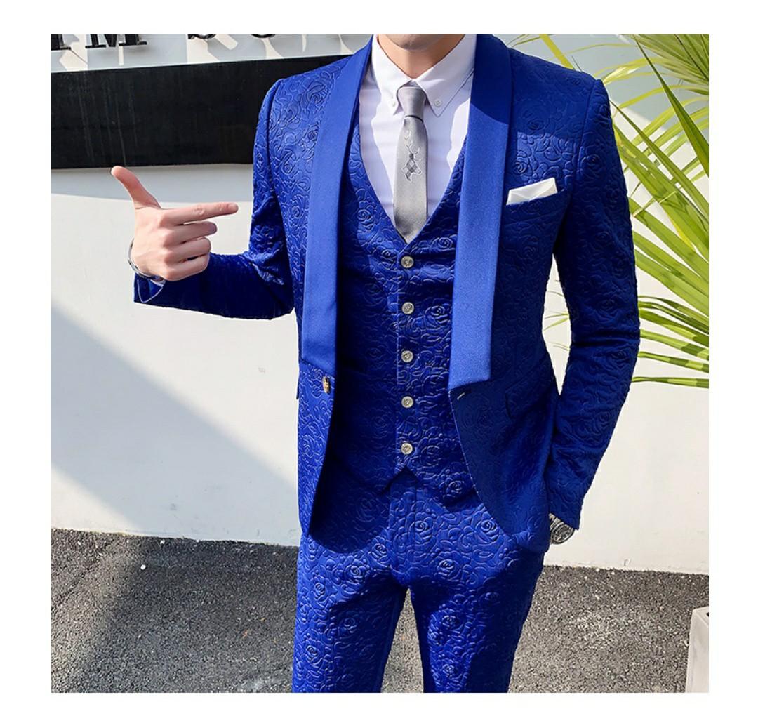 Mens black and outlet white suit jacket