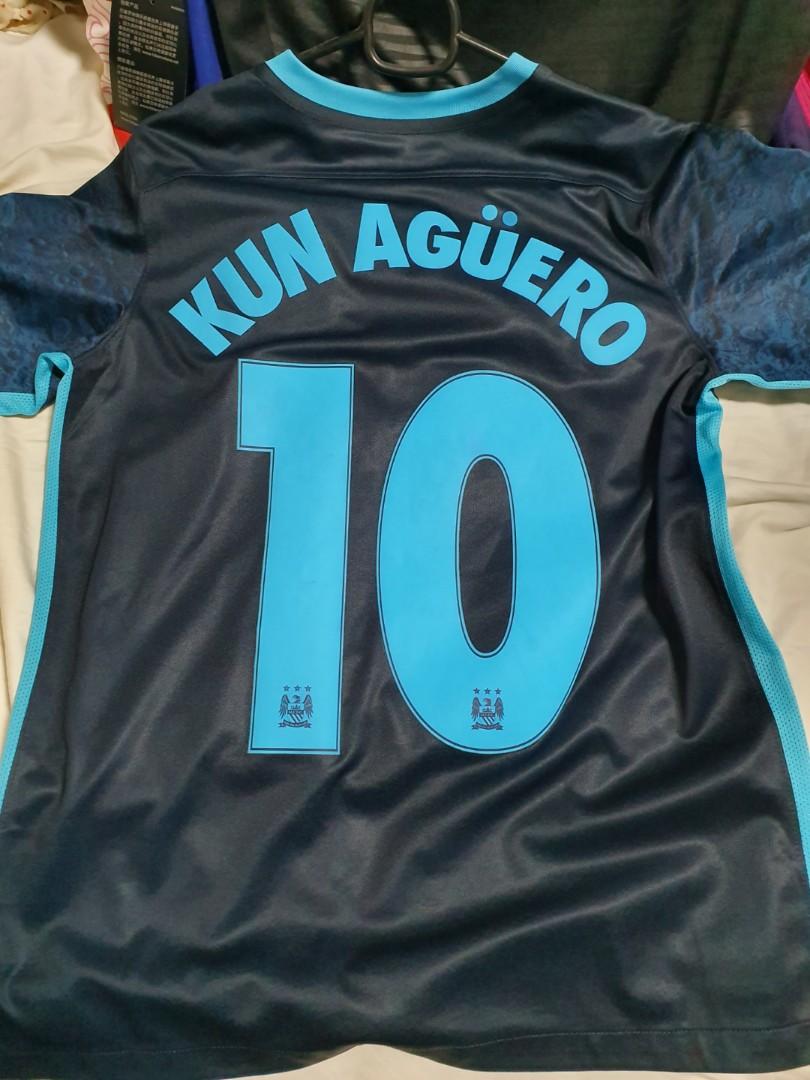 Nike Manchester City Jersey with Aguero 
