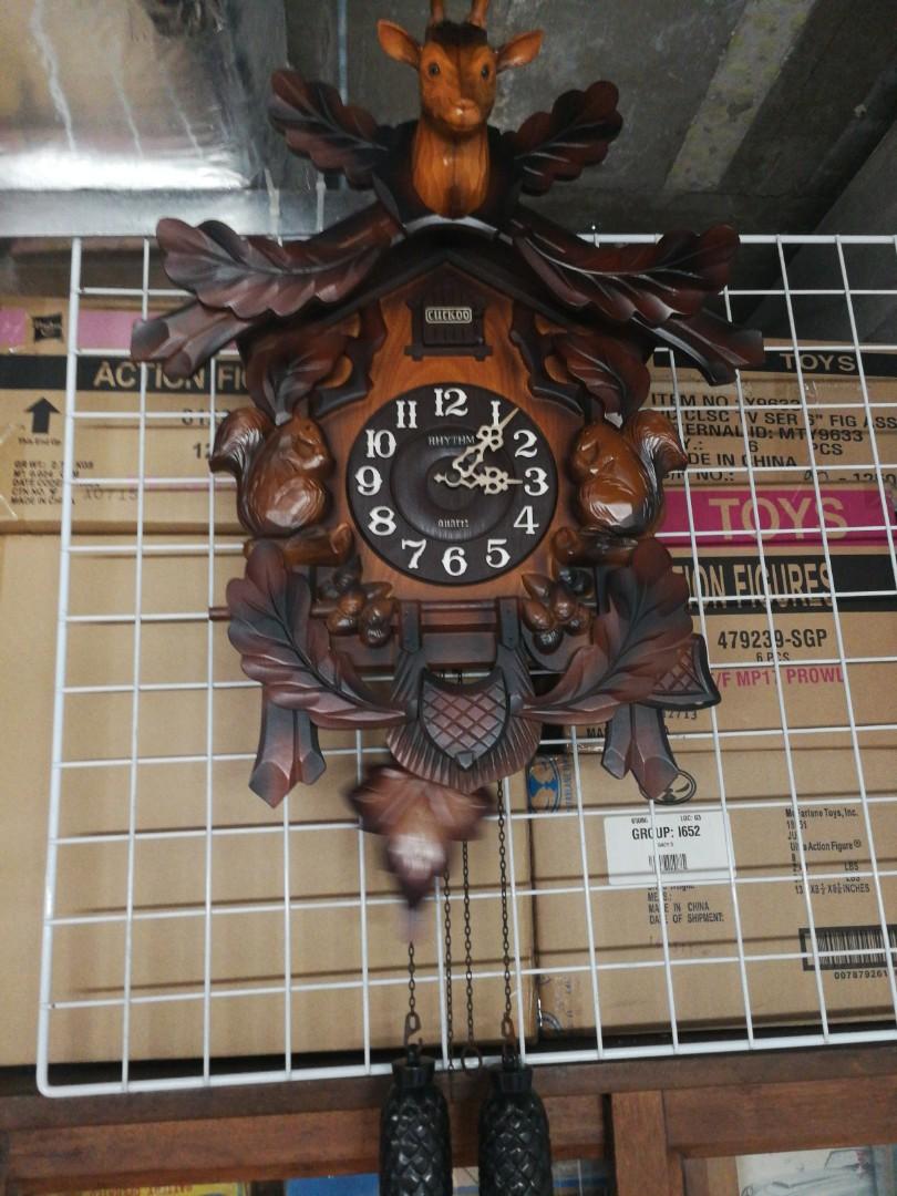 Old Rhythm quartz cuckoo clock, Women's Fashion, Jewelry & Organisers