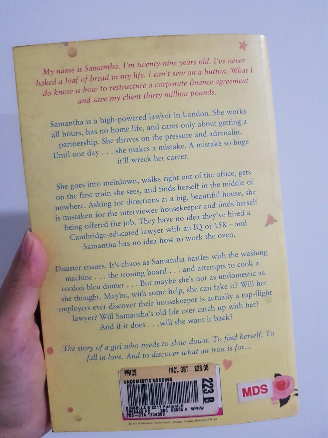 preloved-sophie-kinsella-undomestic-goddes-buku-alat-tulis-buku