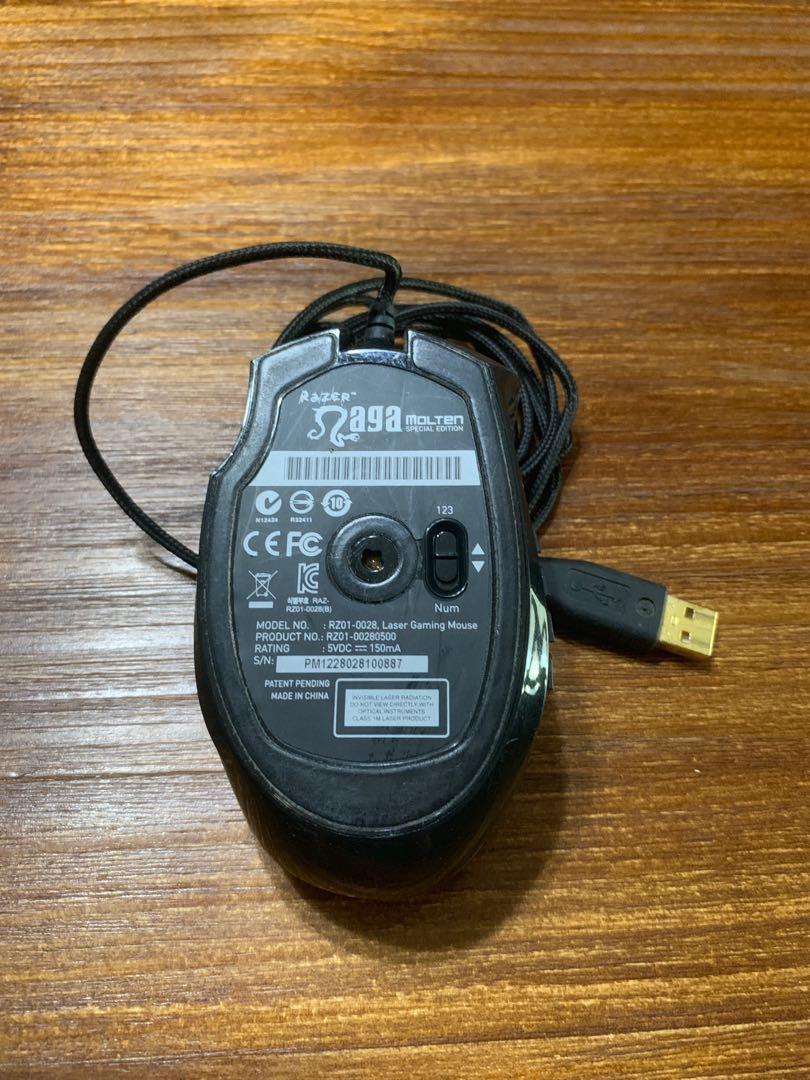 Razer Naga 12 14 Molten Mouse Electronics Computer Parts Accessories On Carousell