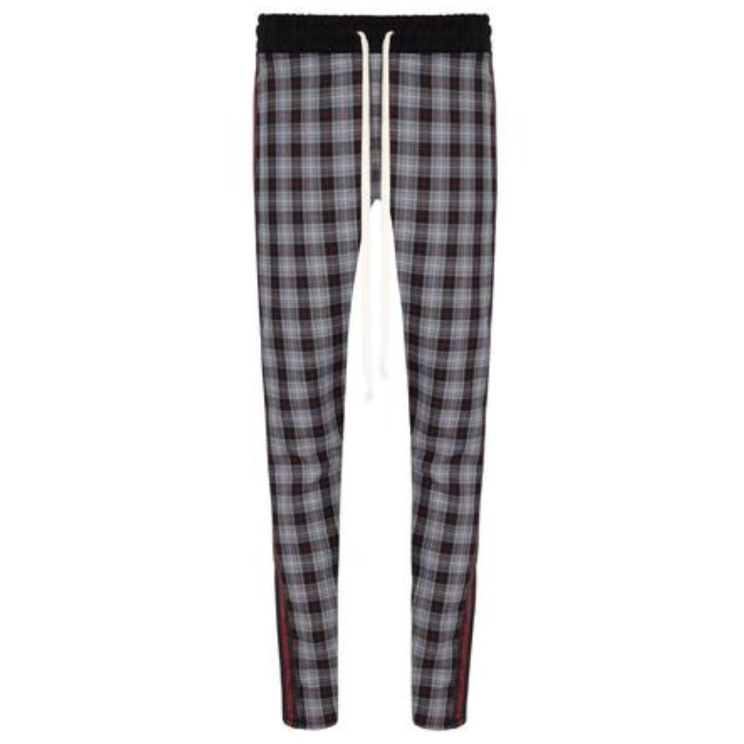 Represent Clothing TARTAN PANTS GREY Men s Fashion Bottoms