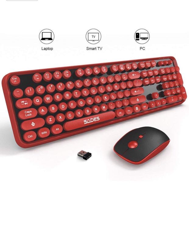 SADES V2020 wireless Keyboard & mouse combo, Computers & Tech, Parts & Accessories, Computer