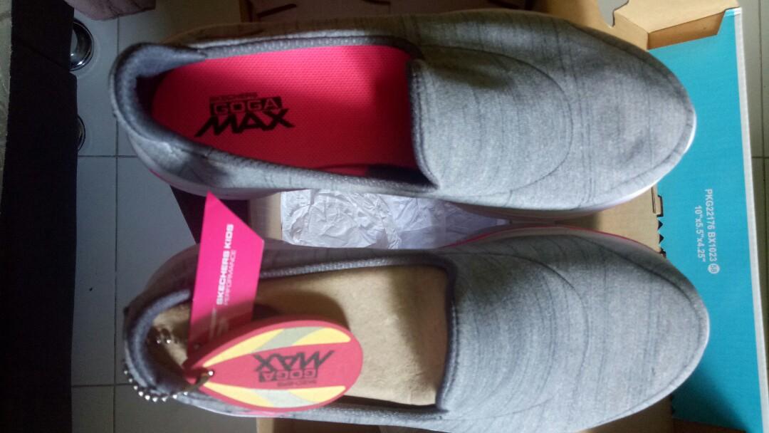 skechers slippers kids silver