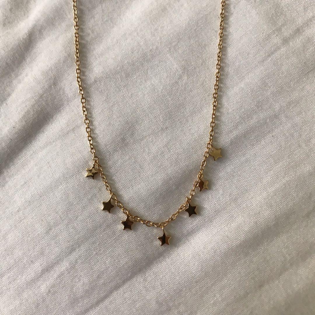Brandy melville top gold star necklace