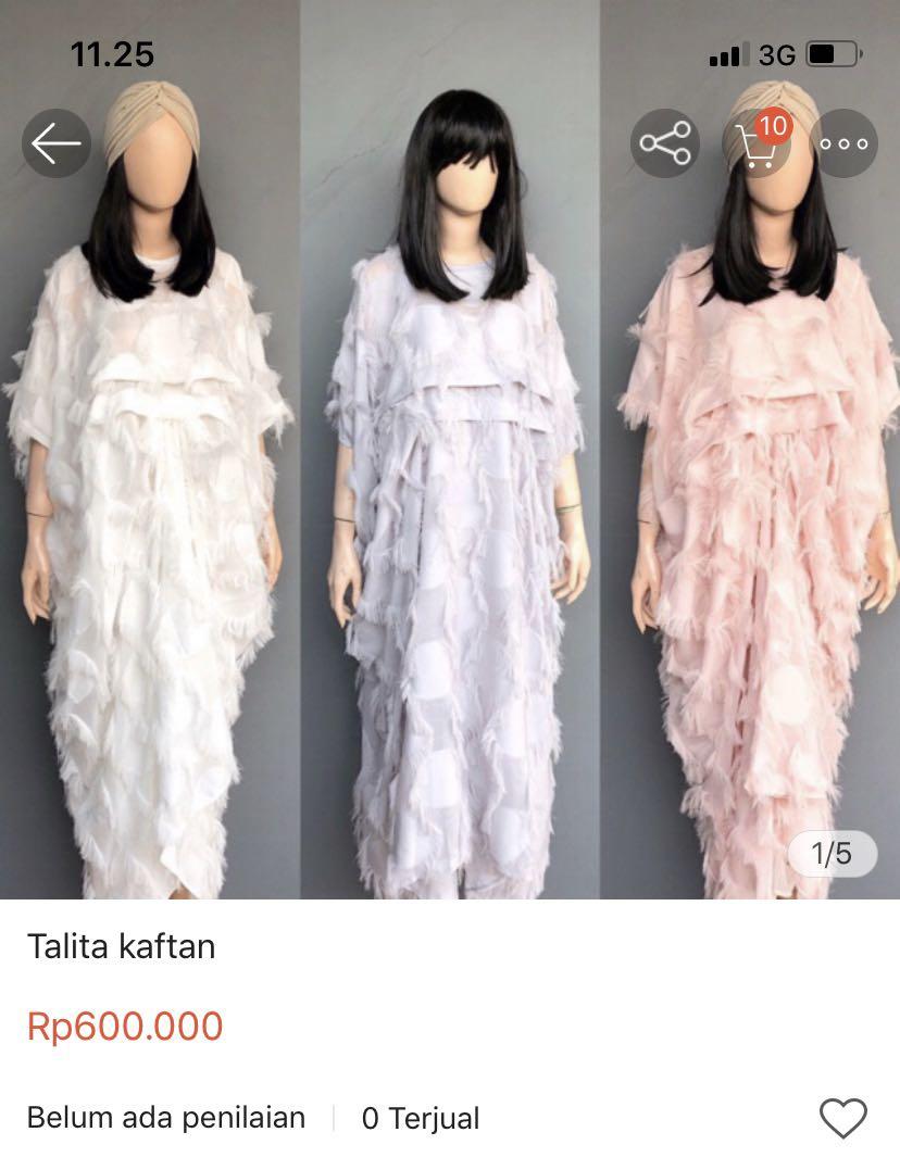 Talita kaftan by liliocoo, Fesyen Wanita, Muslim Fashion, Gaun di Carousell