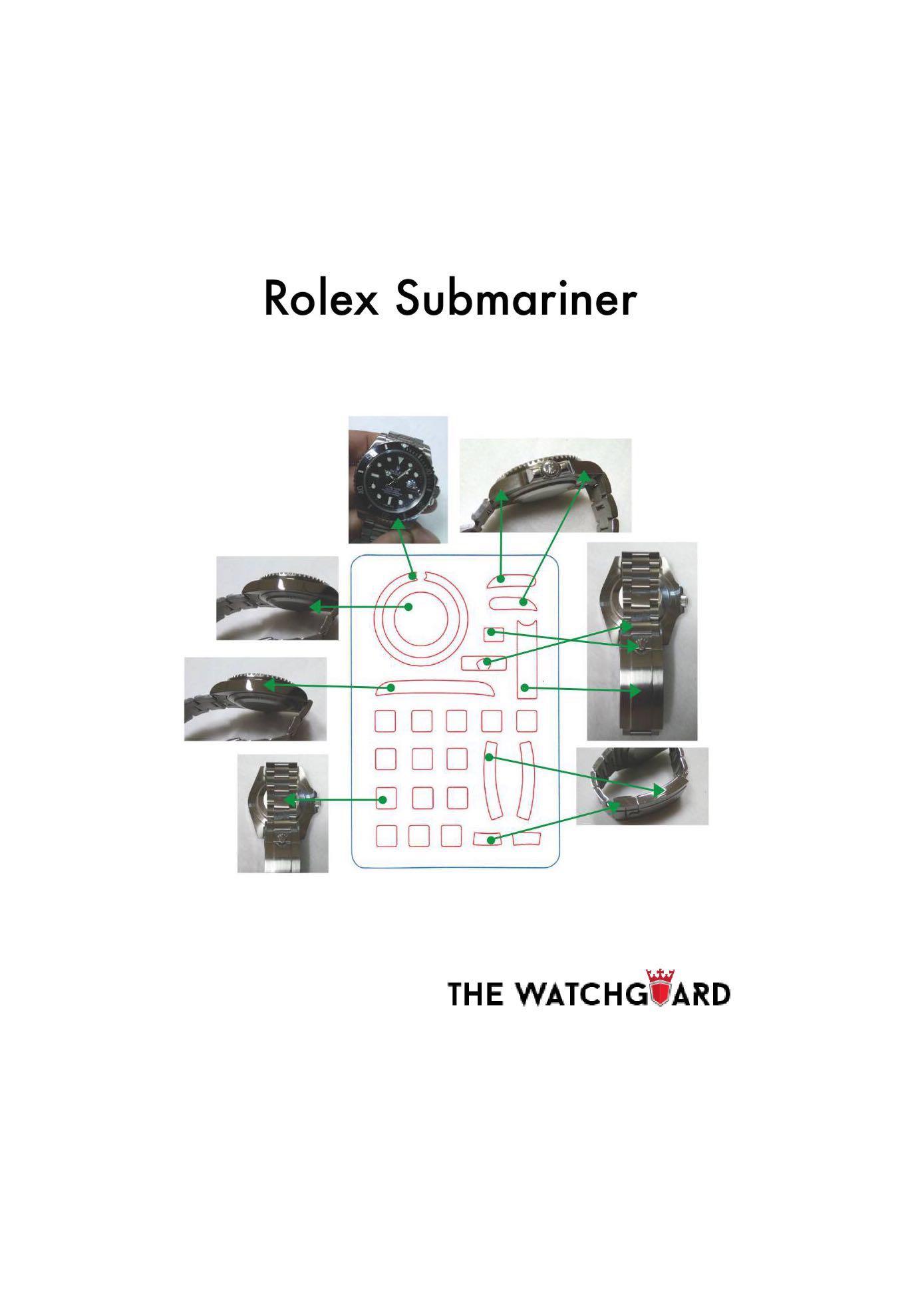The WatchGuard Protective Sticker for Rolex Submariner, Luxury, Watches on  Carousell