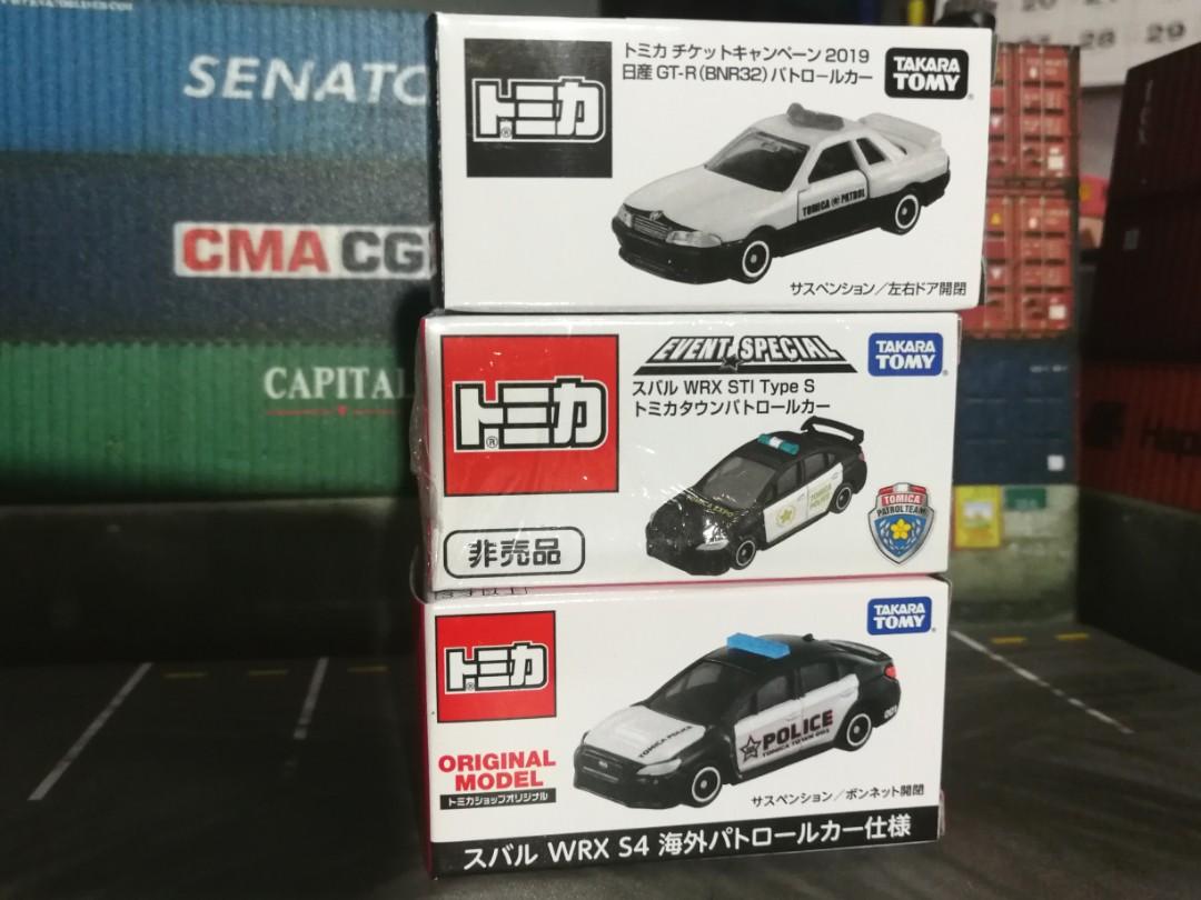 Tomica 32 G T R 限定警車及大阪博入場subaru非売品三部全新 玩具 遊戲類 玩具 Carousell