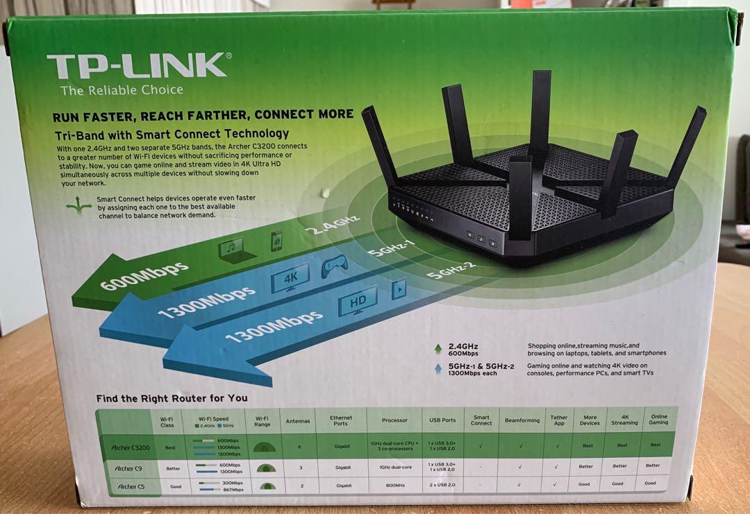 TP Link AC 3200 Wireless TriBand Gigabit Router, Computers & Tech