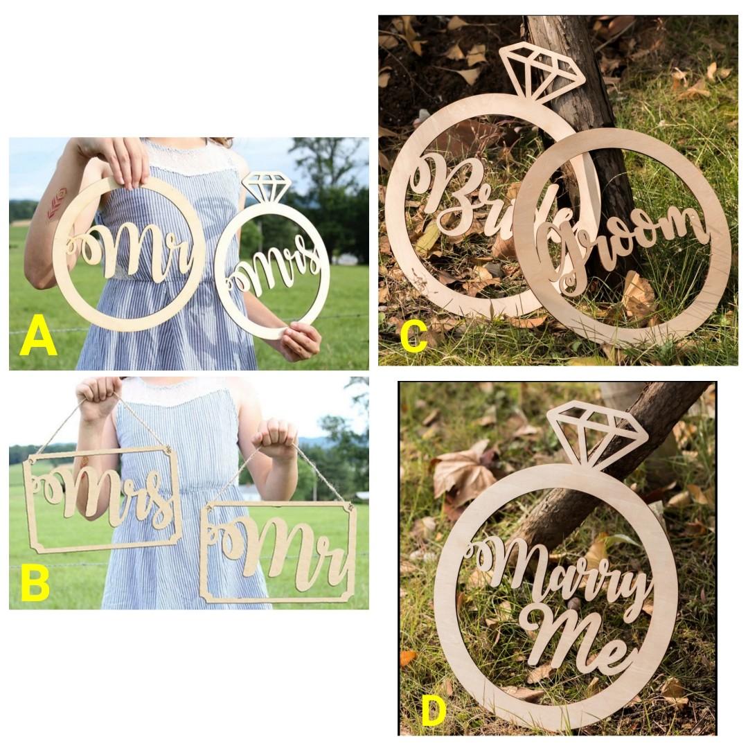 Wedding proposal props deals