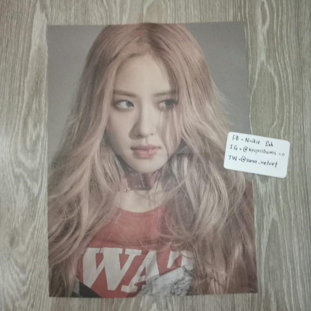 Wts Blackpink Kill This Love Rose Poster Black Ver K Wave On Carousell