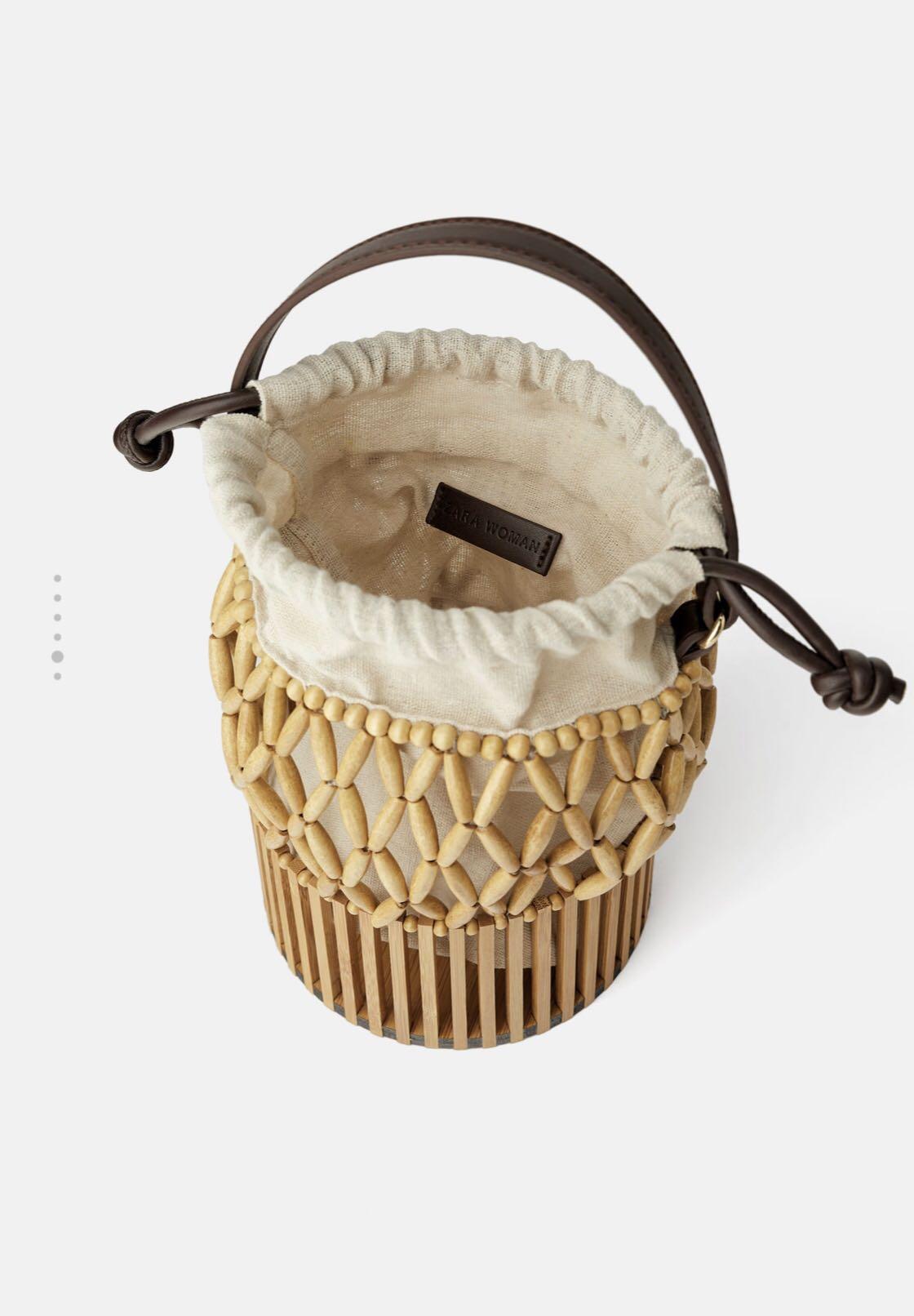 Zara natural online bag