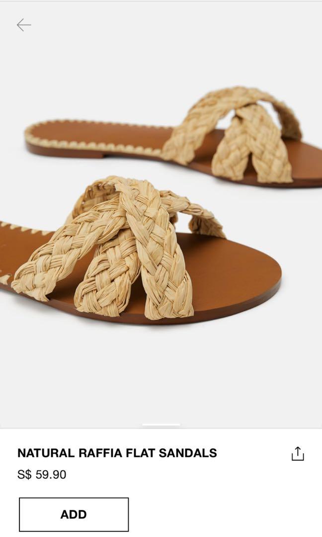 Zara Raffia Sandals