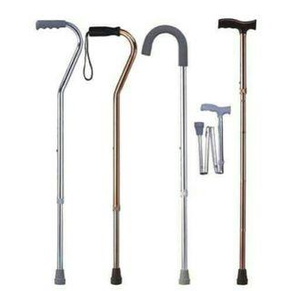 Single tried quad cane support walker