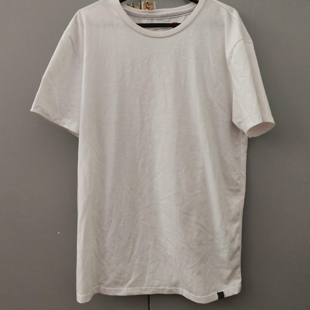 Penshoppe t shirt plain on sale white