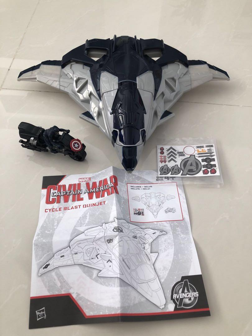 Avengers Captain America Civil War 3 Cycle Blast Quinjet Toys Games Others On Carousell
