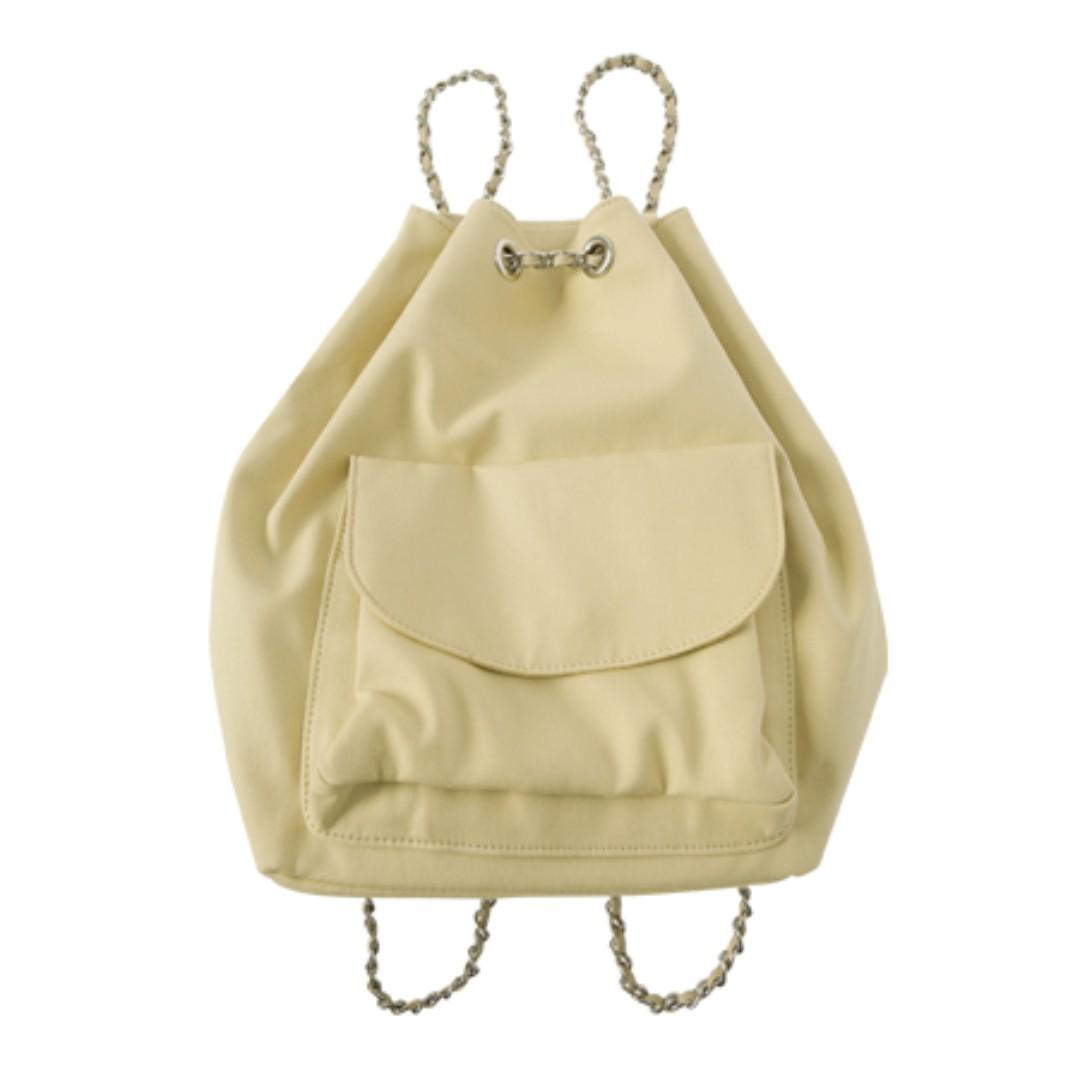 Black stylenanda Weave Chain Strap Backpack