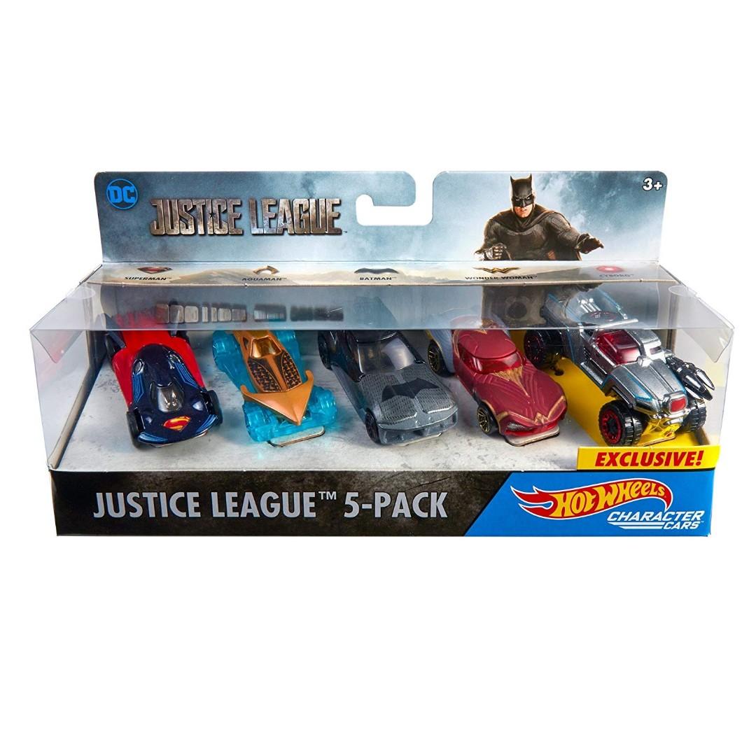 BNIB Hot Wheels Justice League Set of 5 Exclusive Die Cast Cars