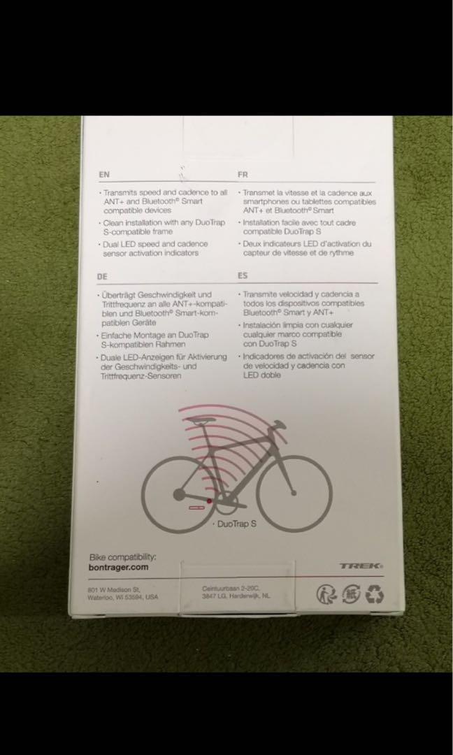Bontrager Duotrap S speed and cadence sensor Sports Equipment