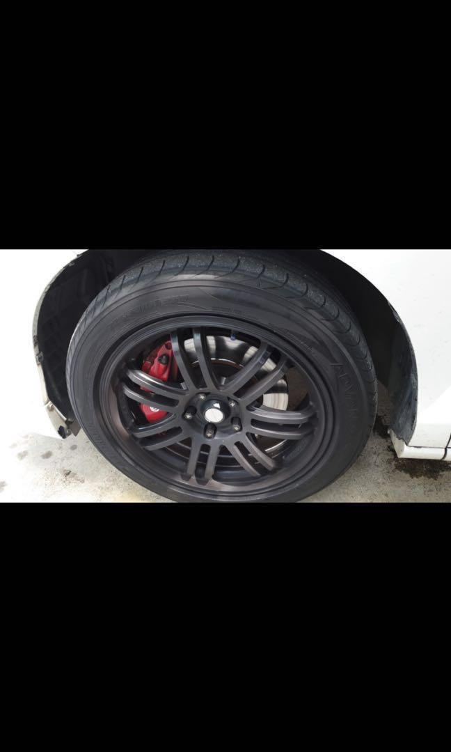 Brembo 4 Pot Caliper Estima Evo X Evo 9 (Front), Car Accessories